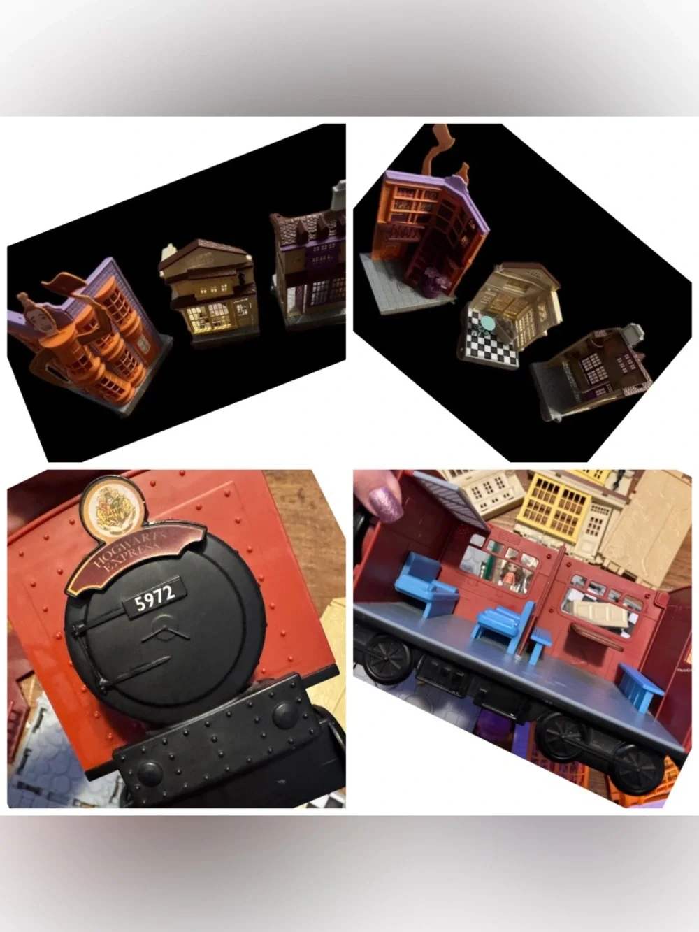 Harry Potter Diagon Alley playset lights & sounds plus Hogwarts express & misc